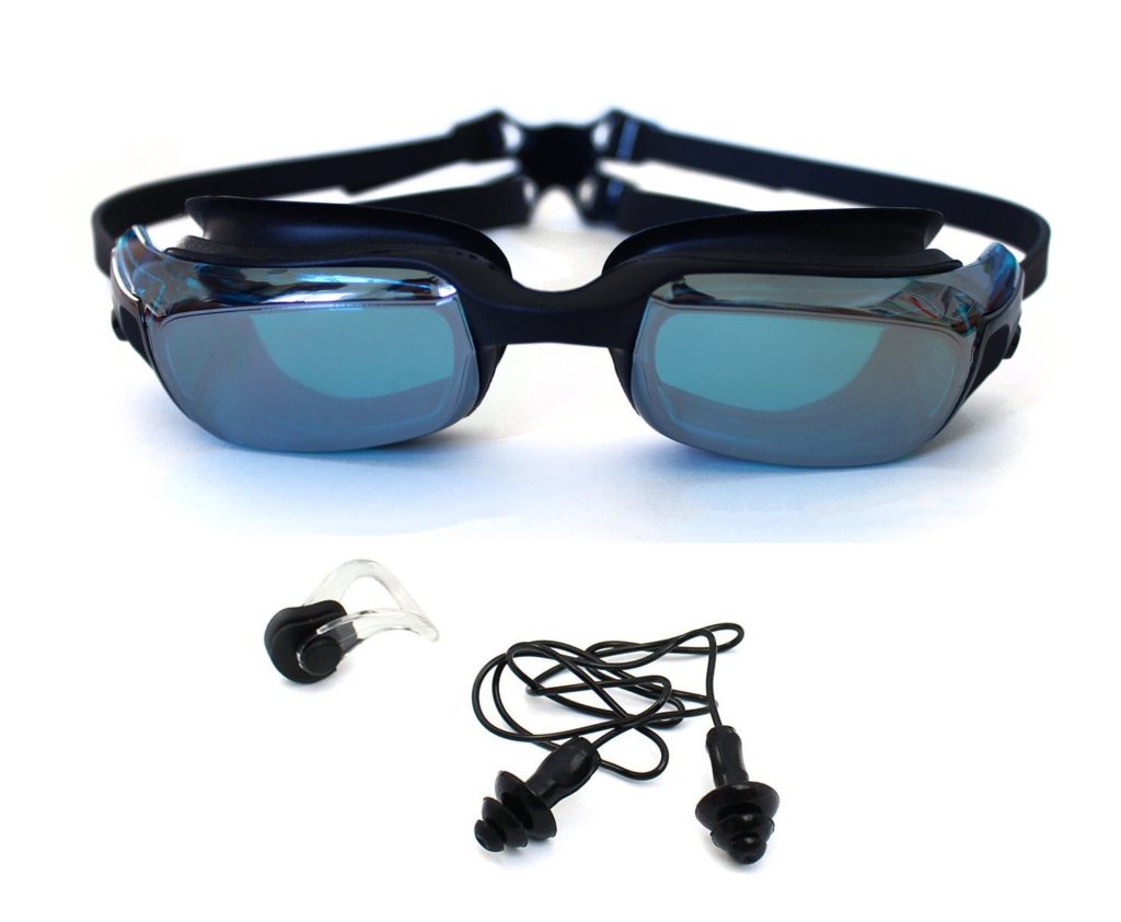 Schwimmbrille Mit Nasenabdeckung Für Kinder - Anti-Beschlag & Wasserdicht 4-16 Jahre